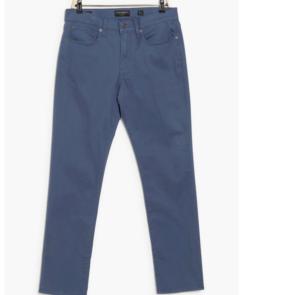 Lucky Brand 121 Slim Straight Leg Stretch Jeans - Dusty Blue 32Lx32W Men's